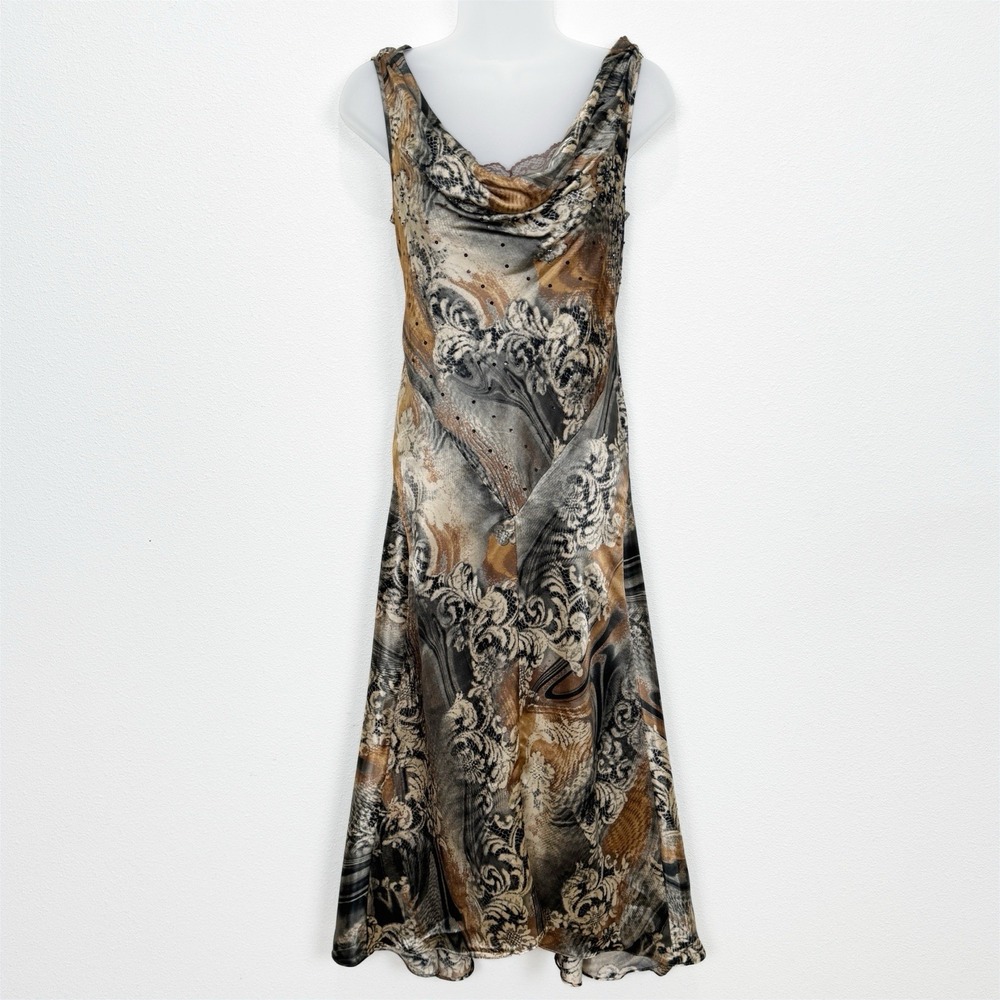 Vtg Coldwater Creek Dress Womens 6P‎ Satin Slip Dress 90s Fairy Grunge Goddess